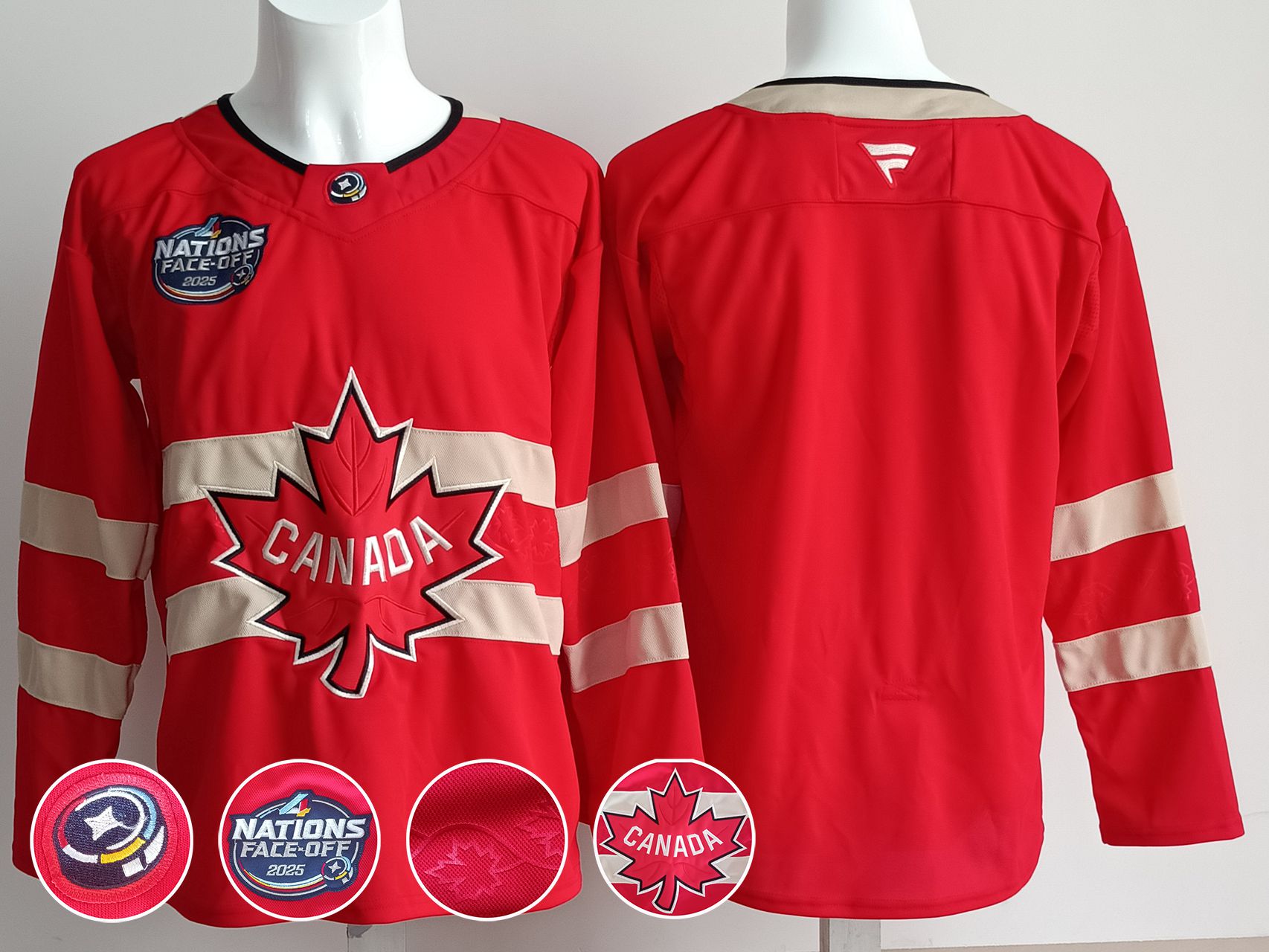 Men Canada Blank Red 2025 Fanatics Home Premium NHL Jersey